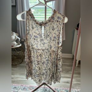 Maternity Floral Work Blouse